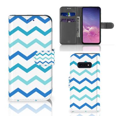 Samsung Galaxy S10e | Telefoon Hoesje | Zigzag Blauw