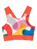 Stella McCartney Kids haut crop à logo imprimé - Multicolore - thumbnail