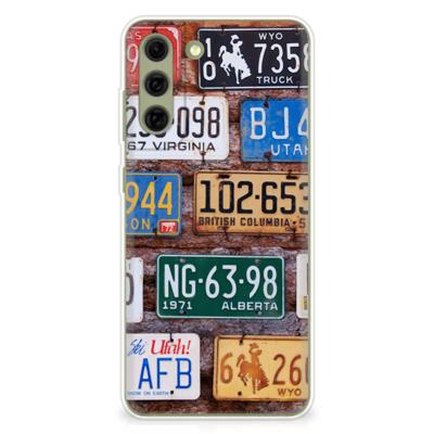 Samsung Galaxy S21FE | Siliconen hoesje | met foto Kentekenplaten