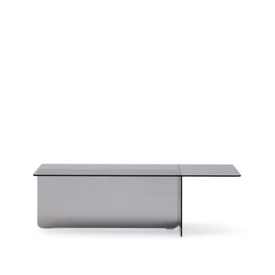 Kave Home Salontafel 'Zaren' Grijs glas, 120 x 60cm