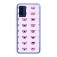 Smiley watermeloenprint: Xiaomi Redmi 9T Transparant Hoesje