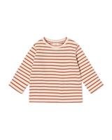 HEMA Baby T-shirt jersey strepen ecru (ecru)