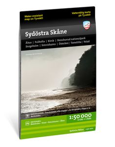 Wandelkaart - Fietskaart Terrängkartor Skåne Sydöstra - Skane zuidoost