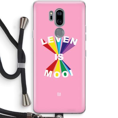 Het Leven Is Mooi: LG G7 Thinq Transparant Hoesje met koord