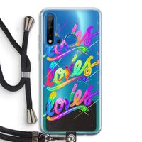 Loves: Huawei P20 Lite (2019) Transparant Hoesje met koord