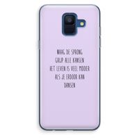 Sprong: Samsung Galaxy A6 (2018) Transparant Hoesje Sprong: Samsung Galaxy A6 (2018) Transparant Hoesje
