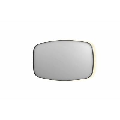 Spiegel INK SP30 140x4x80 cm incl. Indirect LED-Verlichting Rondom en Spiegelverwarming Geborsteld Metal Black