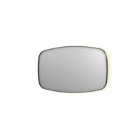 Spiegel INK SP30 140x4x80 cm incl. Indirect LED-Verlichting Rondom en Spiegelverwarming Geborsteld Metal Black