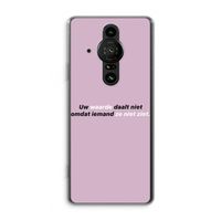 uw waarde daalt niet: Sony Xperia Pro-I Transparant Hoesje