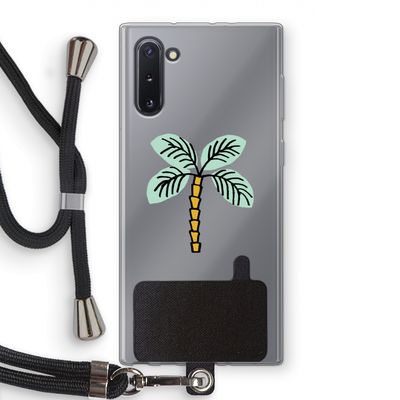 Palmboom: Samsung Galaxy Note 10 Transparant Hoesje met koord