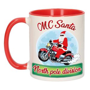 Kerstmis cadeau mok MC Santa north pole division 300 ml