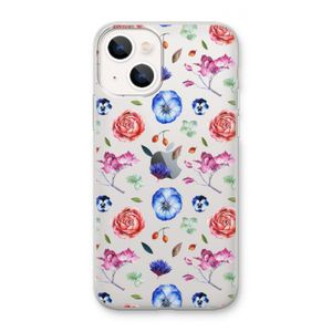 Bloemetjes: iPhone 13 mini Transparant Hoesje