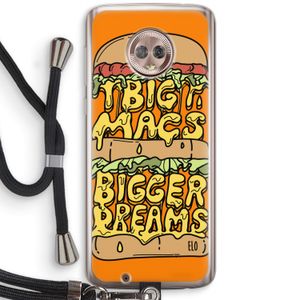 Big Macs Bigger Dreams: Motorola Moto G6 Transparant Hoesje met koord