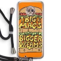 Big Macs Bigger Dreams: Motorola Moto G6 Transparant Hoesje met koord