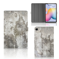 Samsung Galaxy Tab S6 Lite | S6 Lite (2022) Leuk Tablet hoesje Beton Print - thumbnail