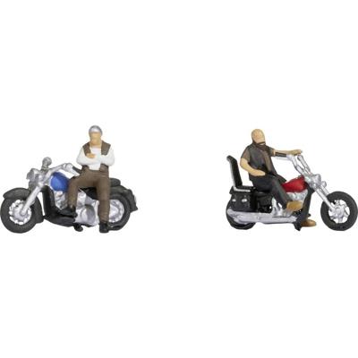 NOCH 15906 H0 Rockers op motorfietsen figuren Geverfd, Zittend