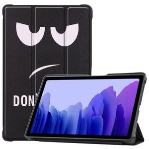 Lunso - Samsung Galaxy Tab A 10.5 inch - 3-Vouw sleepcover hoes - Don't Touch