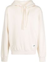 Jil Sander hoodie en coton à patch logo - Tons neutres