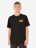 T-shirt Surf Revival Stacked RIP CURL zwart