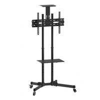 Techly ICA-TR16T flat panel vloer standaard 177,8 cm (70 ) Portable flat panel floor stand Zwart - thumbnail