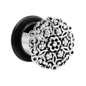 Tunnel met Mandala-design Chirurgisch staal 316L Tunnels & Plugs