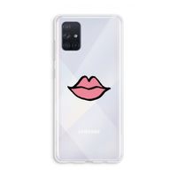 Kusje: Galaxy A71 Transparant Hoesje
