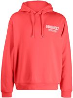 DSQUARED2 hoodie en coton à logo imprimé - Rouge - thumbnail