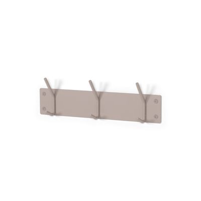 Kapstok Duncan Taupe 3-haaks