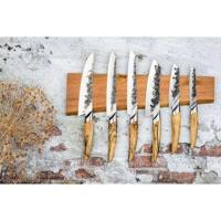 Coltello Santoku - FORGIATO - KATAI - Acciaio VG10 - Manico in Radica - L 18 cm