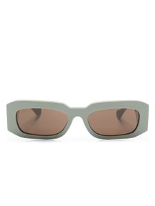 Gucci Eyewear lunettes de soleil à monture rectangulaire - Vert