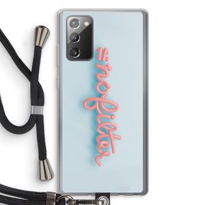 #nofilter: Samsung Galaxy Note 20 / Note 20 5G Transparant Hoesje met koord