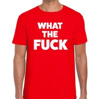 What the Fuck heren T-shirt rood - thumbnail