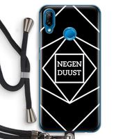 Negenduust geometrisch: Huawei P20 Lite Transparant Hoesje met koord