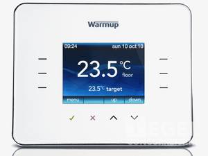 Warmup 3iE Cloud White thermostaat touch screen>