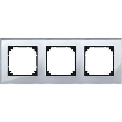 Merten 489360 Afdekking Frame M-Plan, System M Zilver 1 stuk(s)