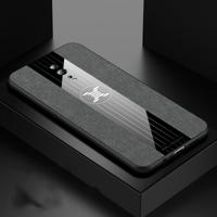 Voor OPPO Reno Z XINLI stiksels doek Textue schokbestendig TPU beschermhoes (grijs)