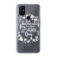 Diamonds: OnePlus Nord N10 5G Transparant Hoesje