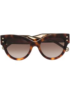 Carolina Herrera lunettes de soleil à monture papillon - Marron