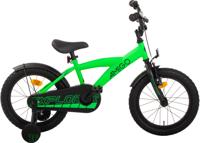 AMIGO Explorer 16 Inch Jongens Terugtraprem Groen/Zwart