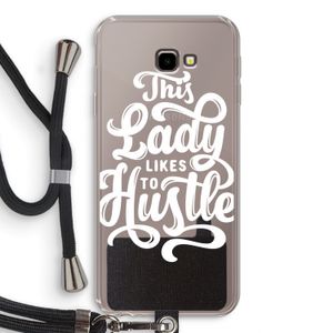 Hustle Lady: Samsung Galaxy J4 Plus Transparant Hoesje met koord