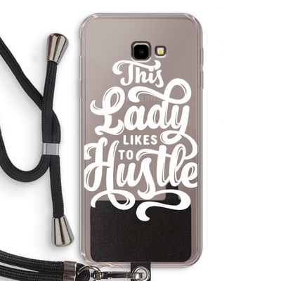 Hustle Lady: Samsung Galaxy J4 Plus Transparant Hoesje met koord