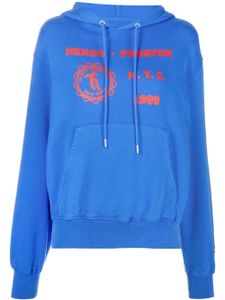 Heron Preston hoodie Medieval à imprimé graphique - Bleu