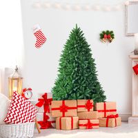 150cm Kerstboom Dennenboom met Metalen Standaard Kunstkerstboom Groen