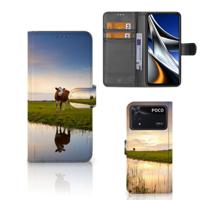 Xiaomi Poco X4 Pro 5G | Telefoonhoesje | Met pasjeshouder | Koe