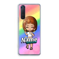 Chibi Maker vrouw: Sony Xperia 5 II Transparant Hoesje