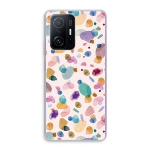 Terrazzo Memphis Pink: Xiaomi 11T Pro Transparant Hoesje