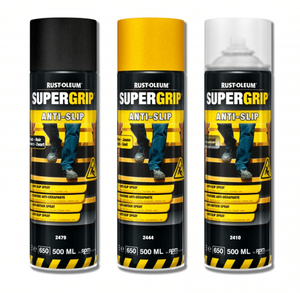 rust-oleum supergrip anti-slip coating zwart 0.5 ltr spuitbus