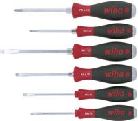 Wiha schroevendraaierset | 6-delig sleuf / pzd | meercomponentengrepen | 6-kant-mes / aanzet | 1 stuk - 21251 - 21251