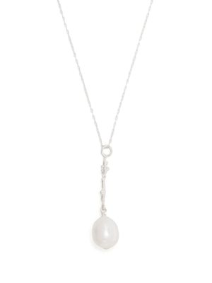 Alighieri collier à pendentif orné d'une perle - Argent