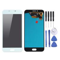 LCD-scherm en digitizer volledige assemblage (OLED-materiaal) voor Galaxy A8 (2016) A810F/DS A810YZ (wit)